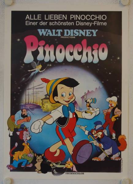 Pinocchio re-release german movie poster